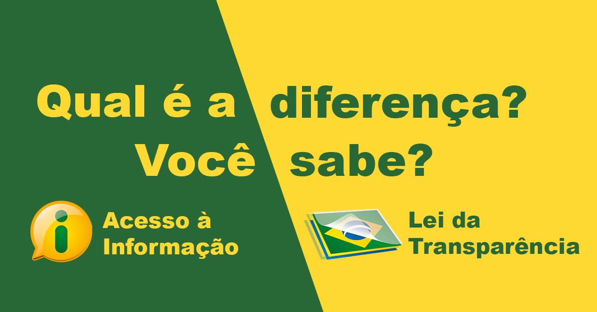 Lei de Acesso à Informação vs Lei da Transparência